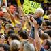 A young fan gets a better view from the crowd during a live broadcast of ESPN's "College GameDay" on the University of Michigan campus on Saturday, September 7, 2013. Melanie Maxwell | AnnArbor.com
